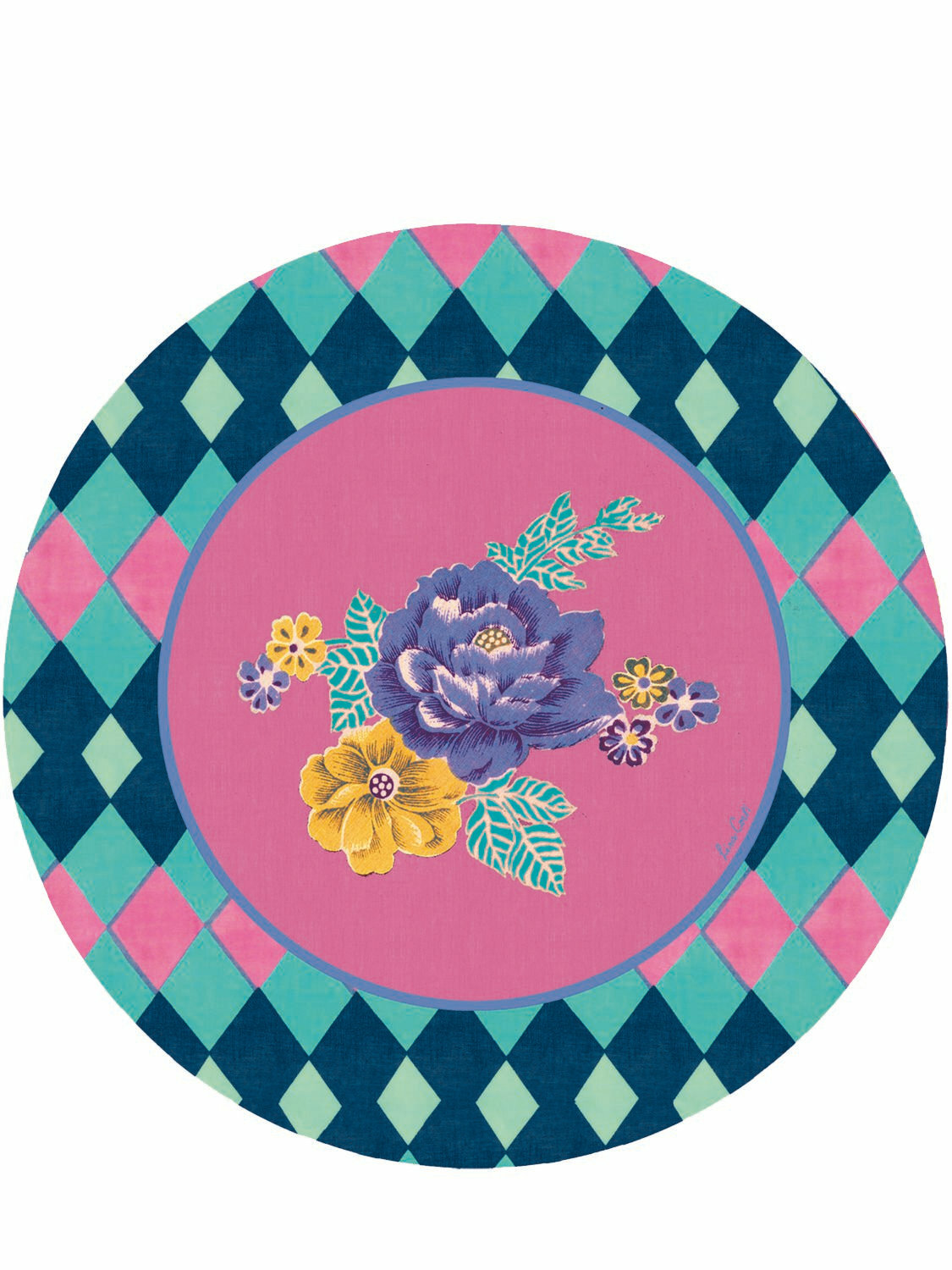 LISA CORTI Losanga Lacquered Wood Placemat