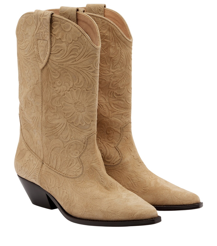 Photo: Isabel Marant Duerto suede cowboy boots