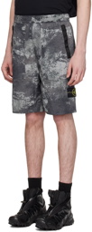 Stone Island Gray Drawstring Shorts