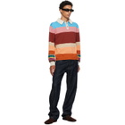 Paul Smith Multicolor Cotton-Linen Bold Stripe Rugby Polo
