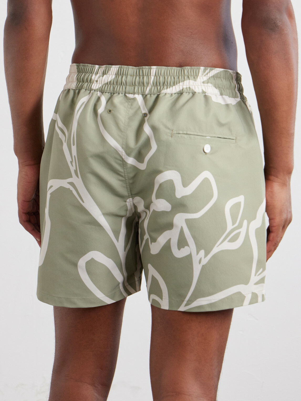 Frescobol Carioca - Straight-Leg Printed Recycled Swim Shorts - Green