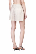120% Lino Shorts In Beige Linen