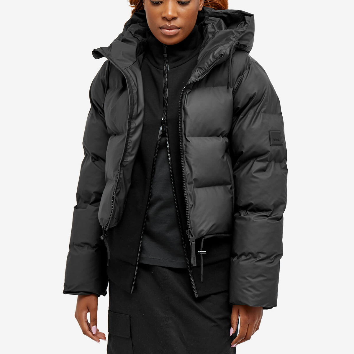 Rains® Alta Puffer Parka in Black for $515