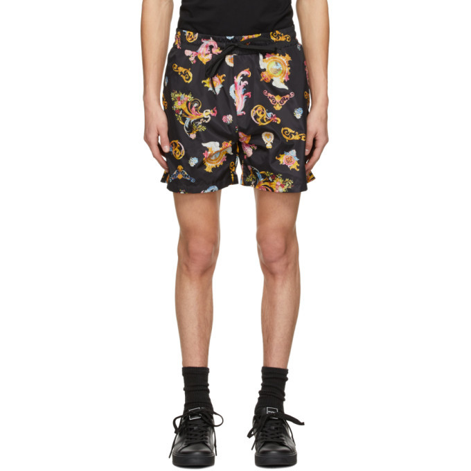 Photo: Versace Jeans Couture Black Paisley Shorts