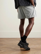 Nike - Solo Swoosh Straight-Leg Logo-Embroidered Mesh Shorts - Gray