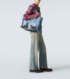 Acne Studios Trompe-l’œil printed canvas tote bag