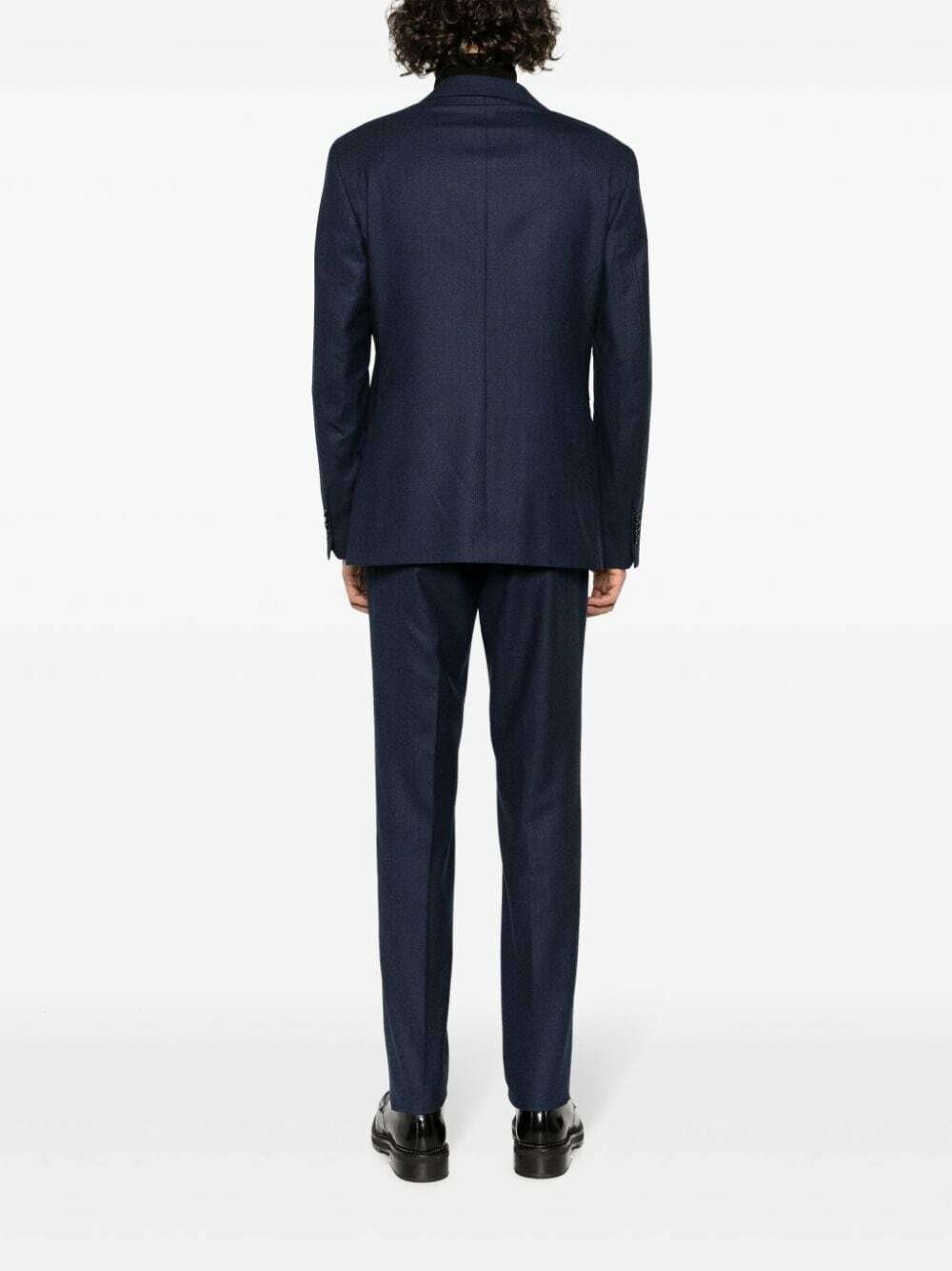 Tagliatore single-breasted virgin wool suit - Blue