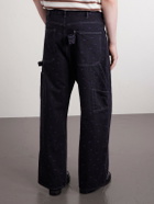 Needles - Painter Straight-Leg Embroidered Jeans - Black