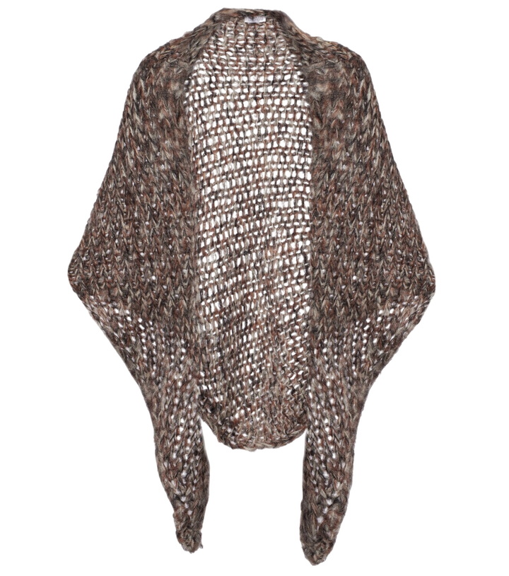Photo: Brunello Cucinelli Mohair-blend poncho