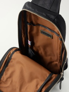 Master-Piece - Lightning Leather-Trimmed Shell Sling Backpack