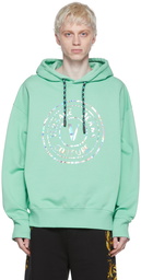 Versace Jeans Couture Green Cotton Hoodie