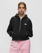 Patta Basic Cropped Zip Hooded Sweater Black Hoodies|Zippers