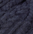 Howlin' - Festival Cable-Knit Wool Beanie - Blue