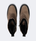 Bogner Shearling-lined suede ankle boots