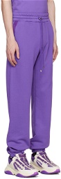 AMIRI Purple Mock-Fly Sweatpants