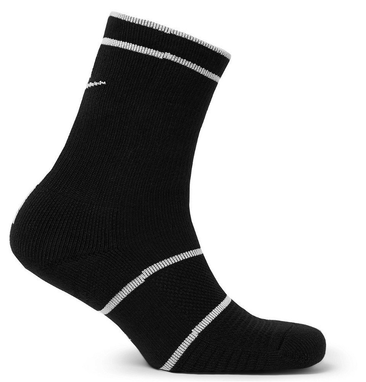 Photo: Nike Tennis - NikeCourt Essentials Cushioned Dri-FIT Tennis Socks - Men - Black
