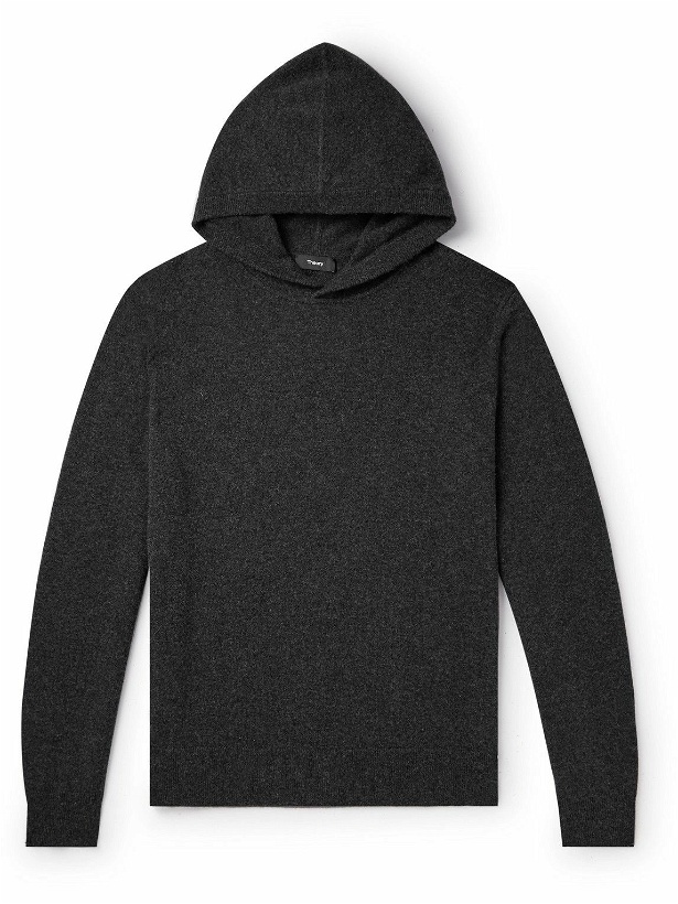 Photo: Theory - Hilles Cashmere Hoodie - Gray