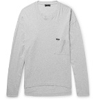 Balenciaga - Oversized Mélange Cotton-Jersey T-Shirt - Gray
