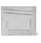 Maison Margiela - Distressed Suede Cardholder - Gray