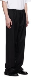 Lownn Black Elasticized Trousers