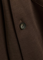 Herno Knit Cotton Shirt Dark Brown