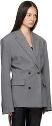 Nanushka Gray Laane Blazer