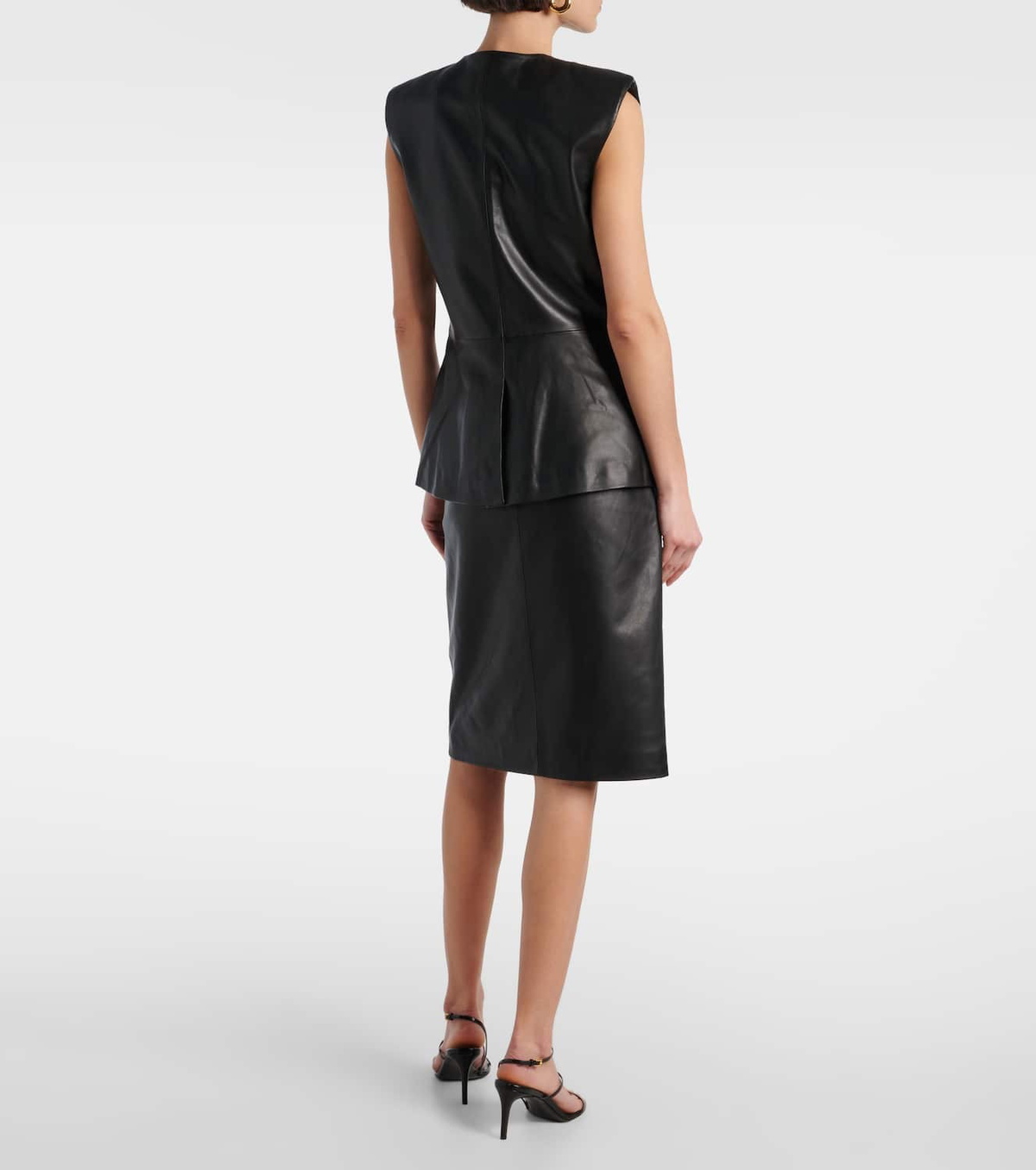 Veronica Beard Tamara leather vest