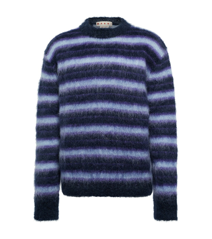 Photo: Marni - Striped mohair-blend sweater