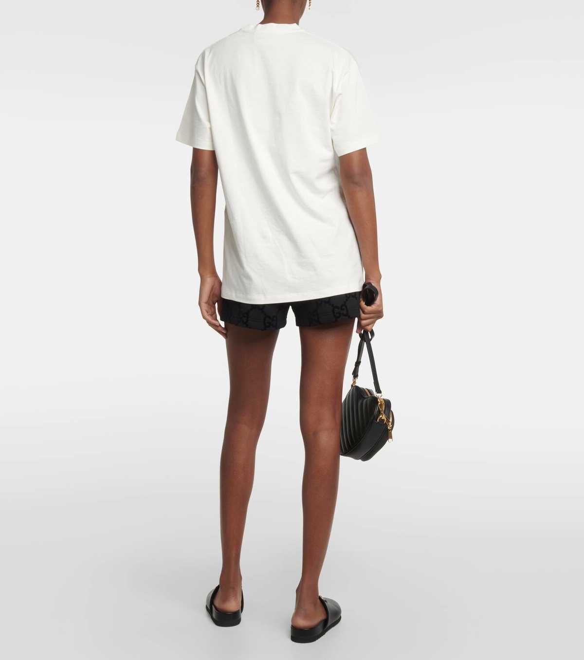 Gucci Logo embroidered cotton T-shirt