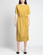 Manila Grace Womens Midi dress in Yellow
