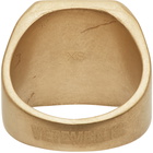 VETEMENTS Gold Logo Monogram Ring