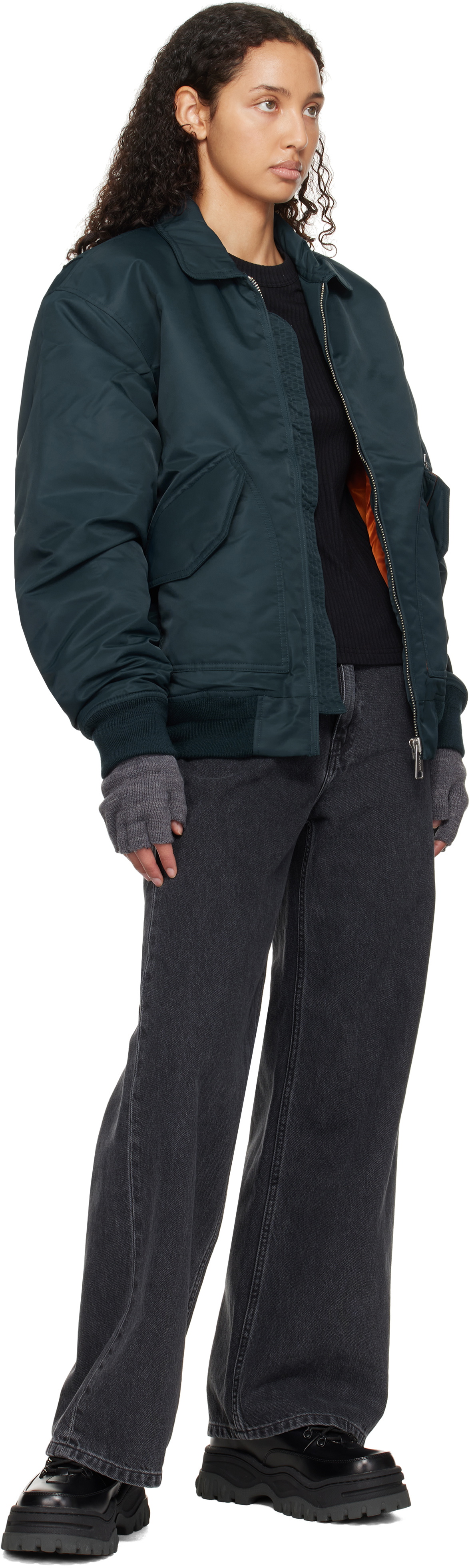 Carhartt Work In Progress Blue Olten Bomber Jacket Carhartt WIP