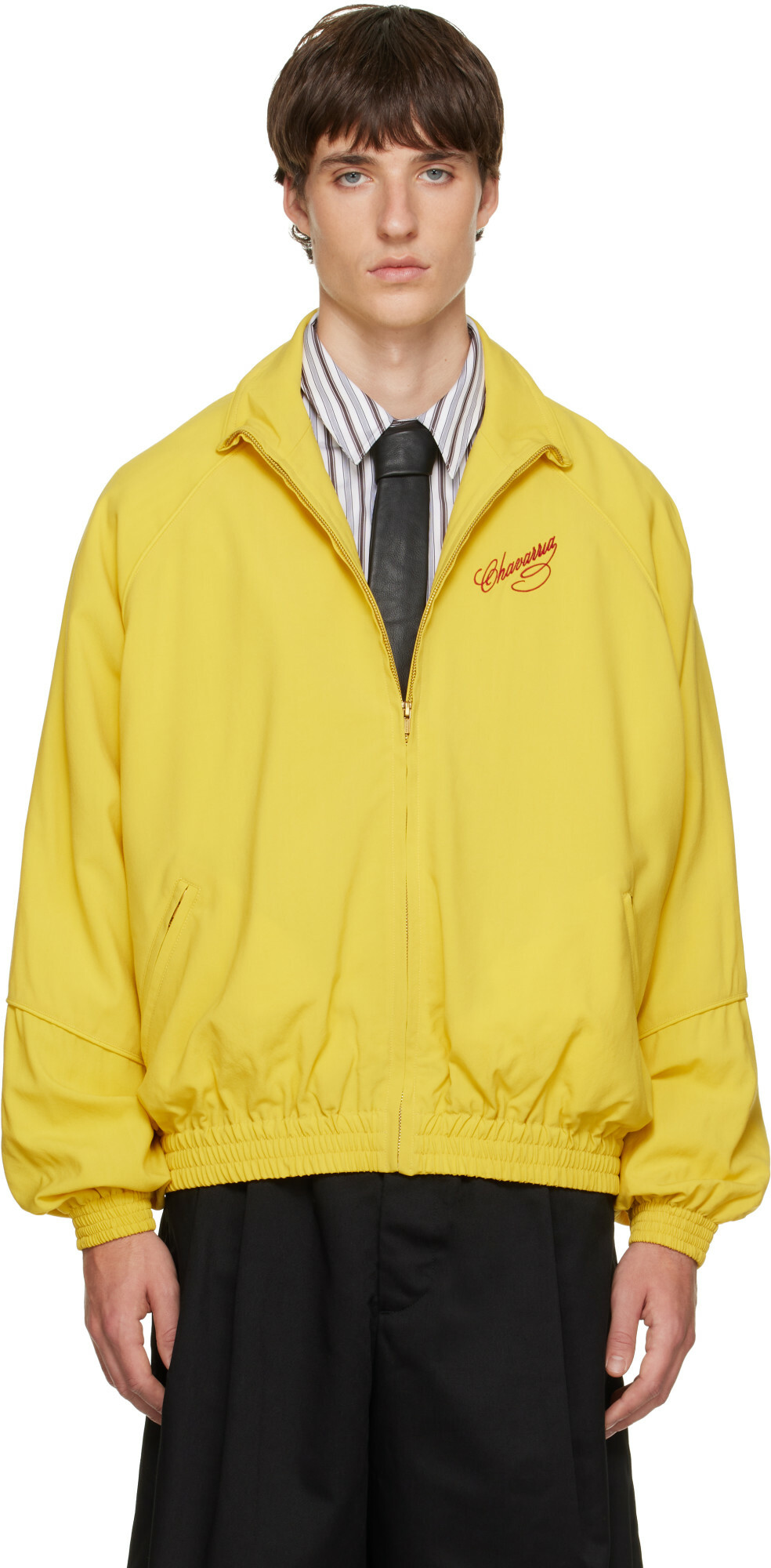 WILLY CHAVARRIA Yellow Ruff Rider Track Jacket