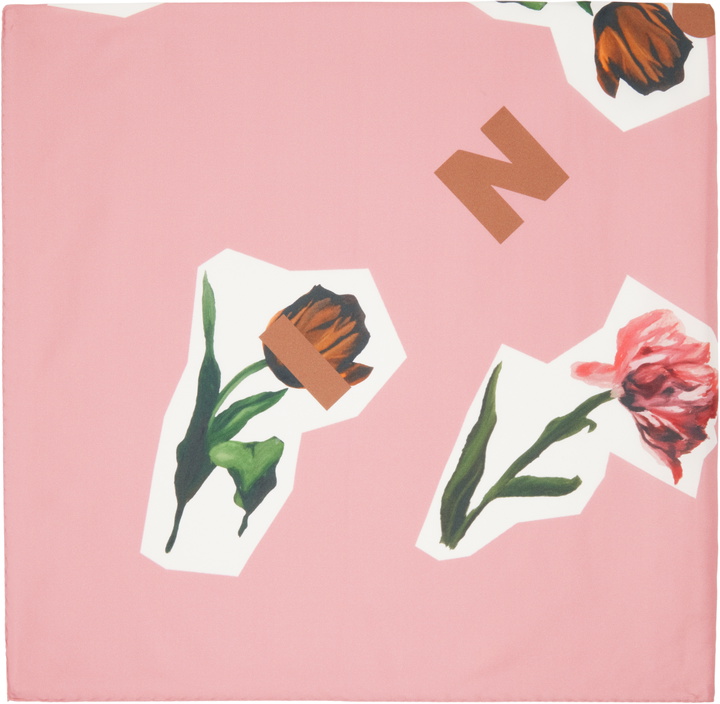 Photo: Marni Pink Artists' Capsule Silk Flower Collage Scarf