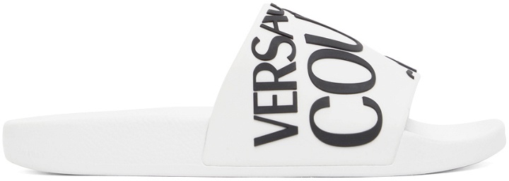 Photo: Versace Jeans Couture White Logo Sandals