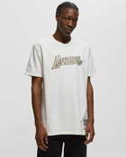 Mitchell & Ness Nba Cream Ss Tee Lakers White - Mens - Shortsleeves