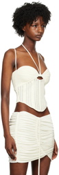ANDREĀDAMO Off-White Cutout Tank Top