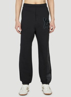 Y-3 - Embroidered Logo Track Pants in Black