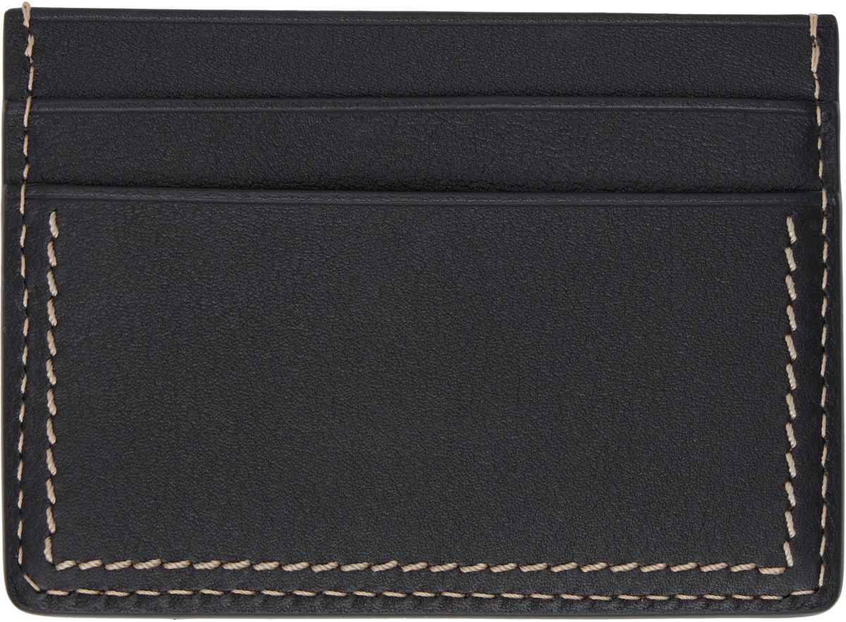 Jil Sander Black Credit Card Holder