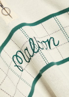 Malbon Bennet Logo-embroidered Cotton Polo Jumper Beige