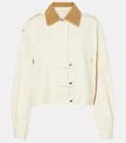 Marant Etoile Julie corduroy-trimmed denim jacket