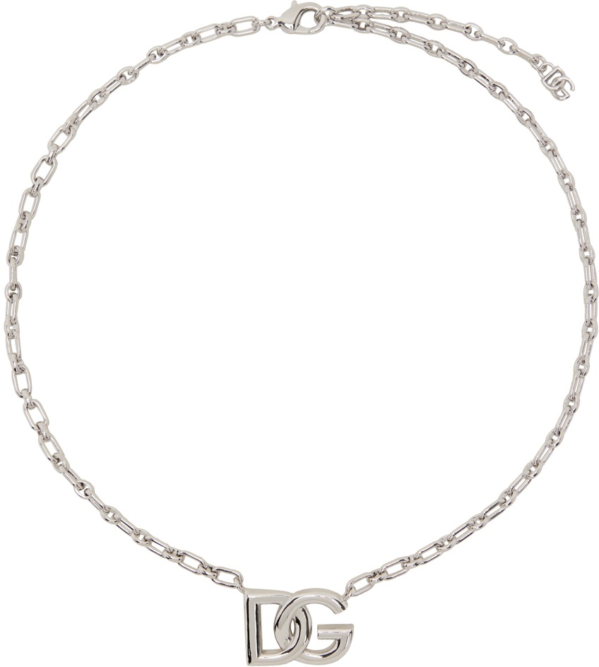 Dolce & Gabbana Silver 'DG' Necklace