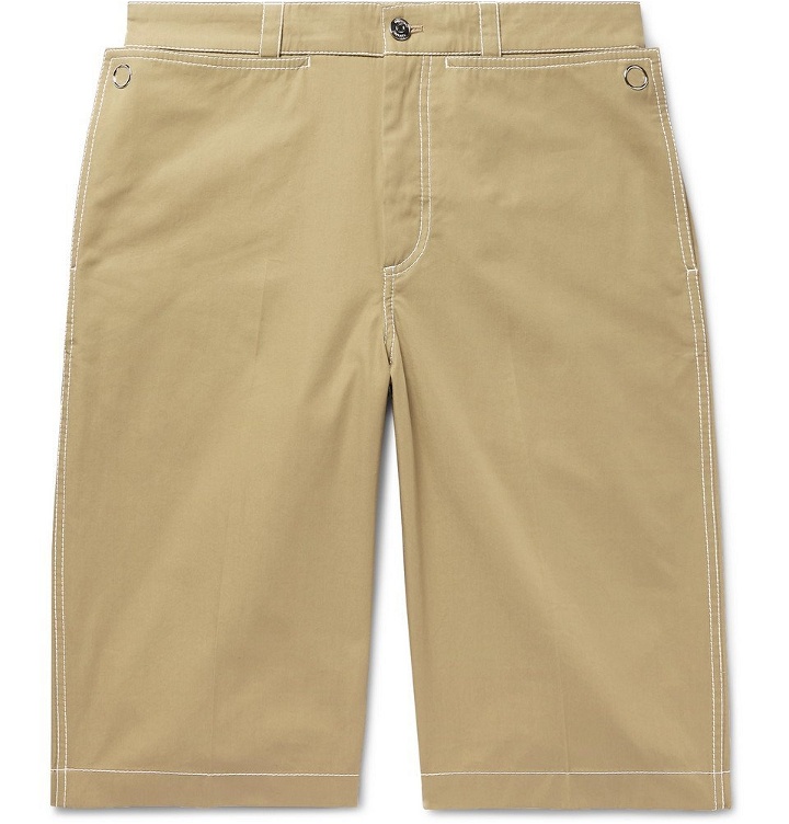 Photo: Burberry - Cotton-Twill Bermuda Shorts - Sand