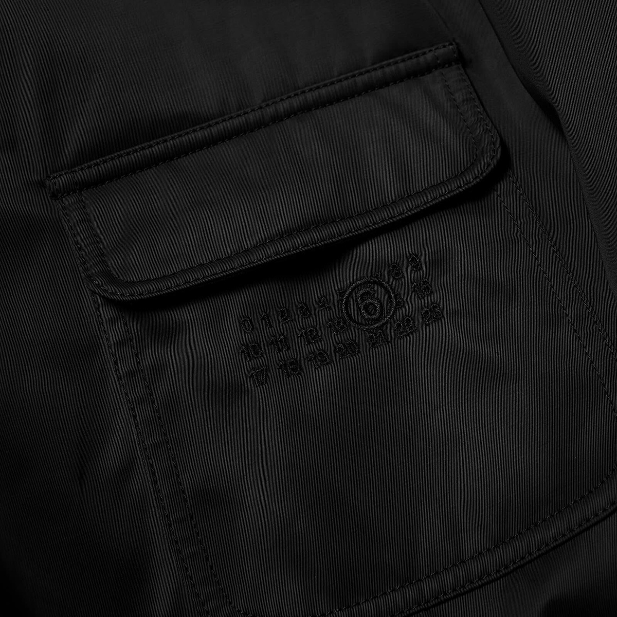 MM6 Maison Margiela Men's Padded Nylon Jacket in Black MM6 Maison