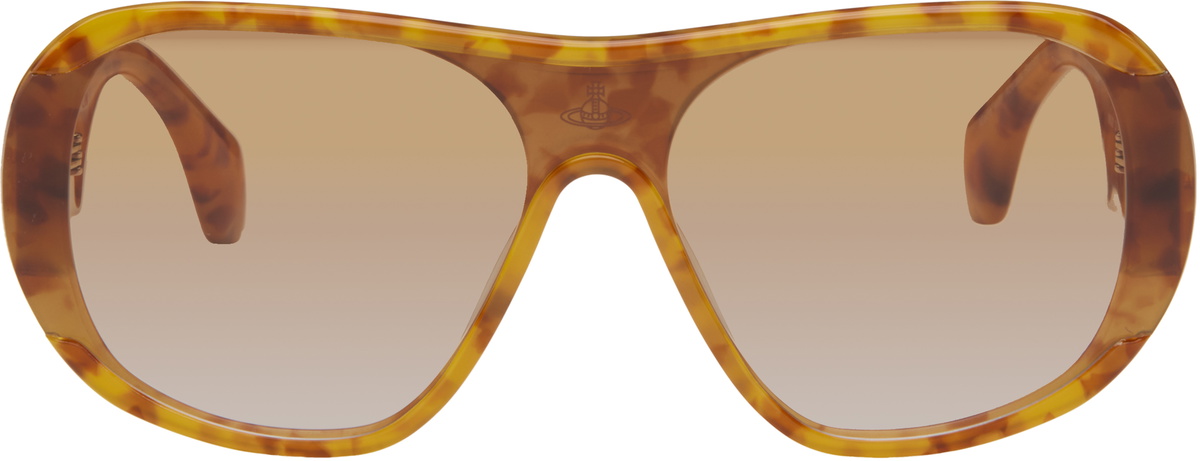 Vivienne Westwood Gold Hardware Orb Oval Sunglasses Vivienne Westwood