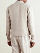 De Petrillo - Linen-Twill Overshirt - Neutrals