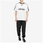 Adidas Men's Adicolor Poly T-shirt in White/Black