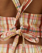 Melody Ehsani Claudia Plaid Vest Multi Tops & Tanks