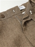 Frescobol Carioca - Affonso Tapered Linen Suit Trousers - Brown