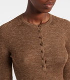 Gabriela Hearst Anges cashmere, silk, and hemp Henley shirt